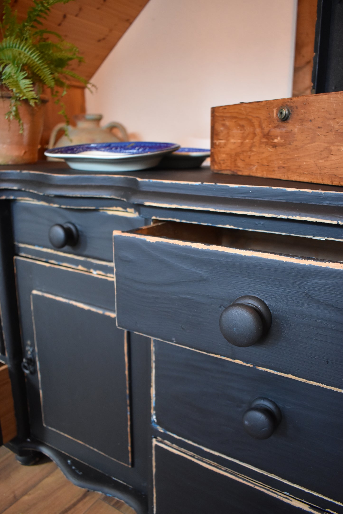 Victorian painted sideboard