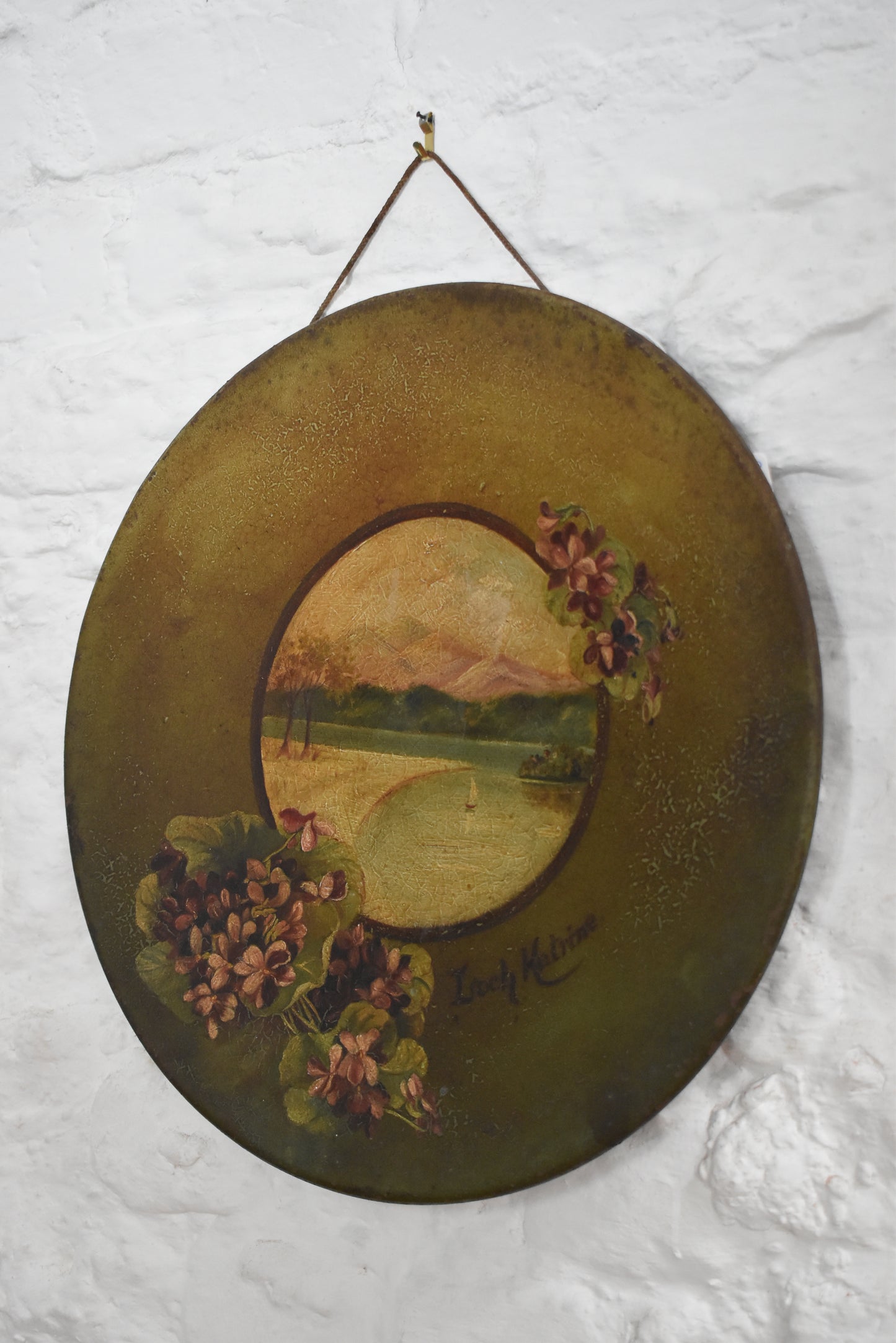 Vintage French Metal Wall Plate