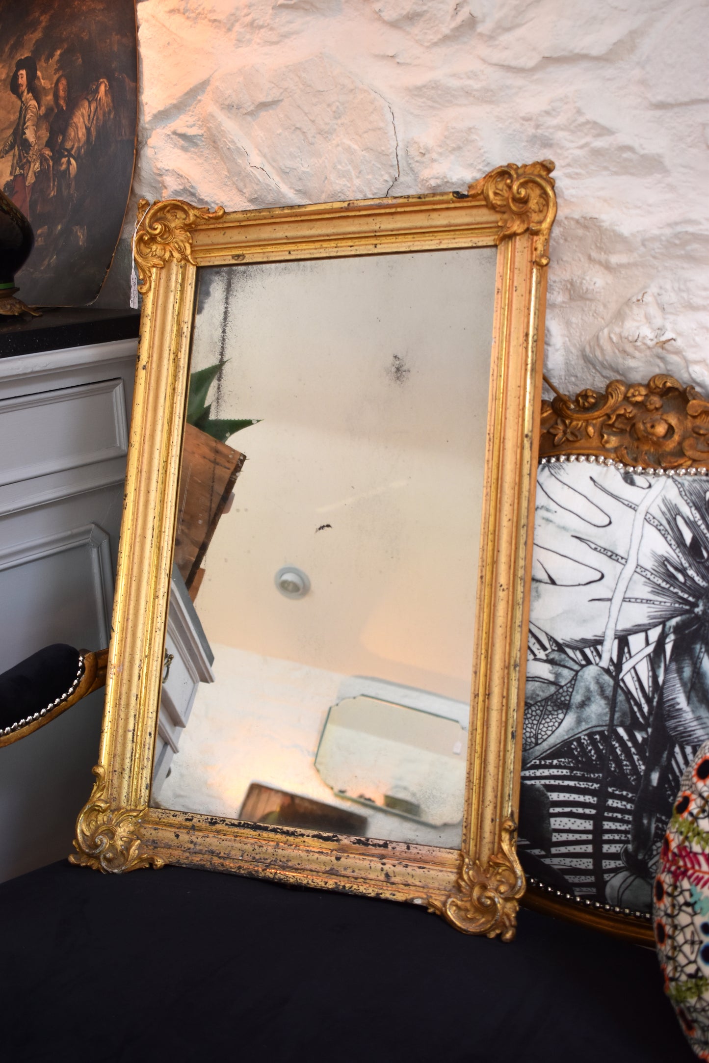 French Antique Gilt Mirror