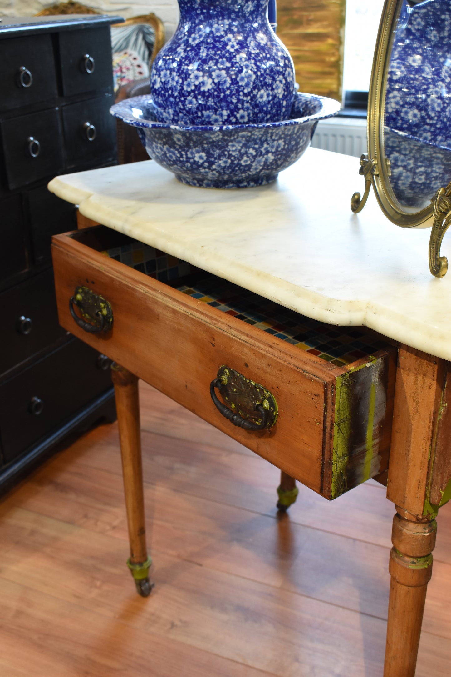 Original Marble Topped Washstand