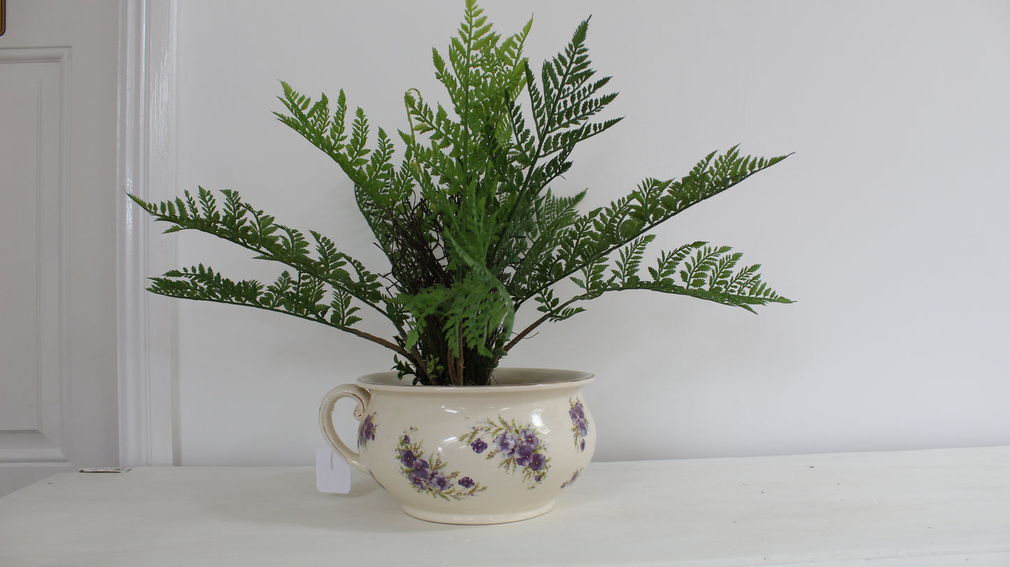 Vintage Floral Pot