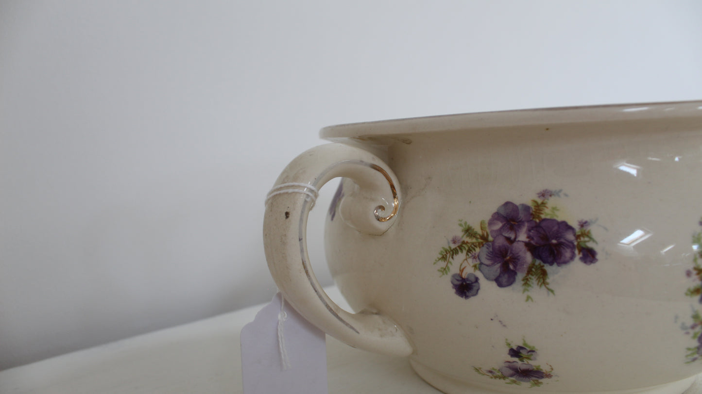 Vintage Floral Pot
