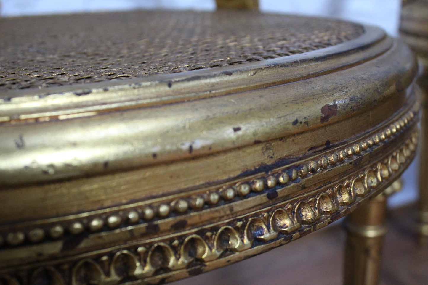Pair of French Antique Gilt Chairs
