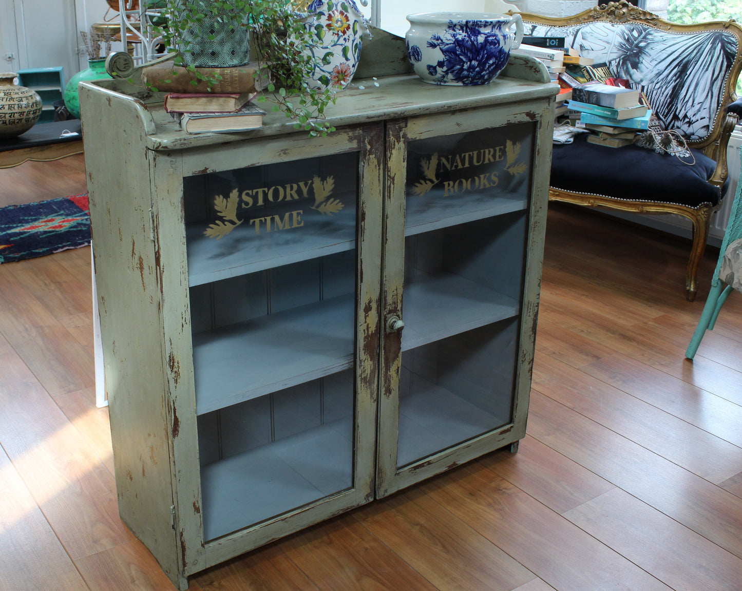Pine Antique Bookcase